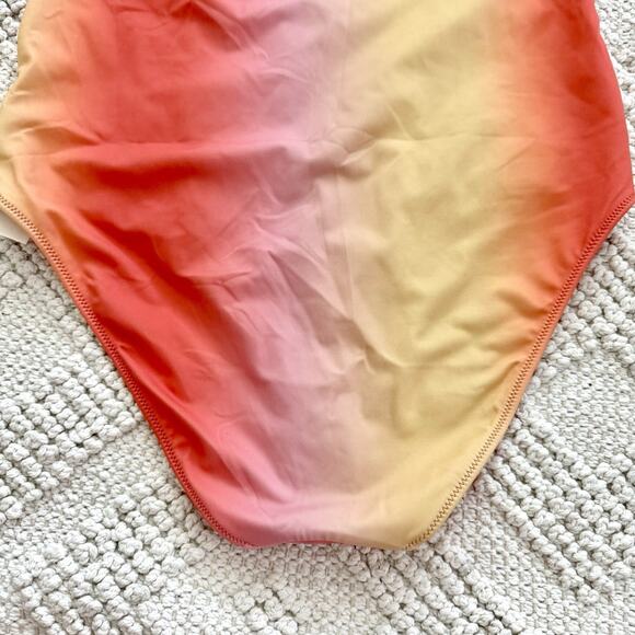 Aerie One Piece Full Coverage One Shoulder Pastel Swimsuit Women’s Size Large - Picture 6 of 12